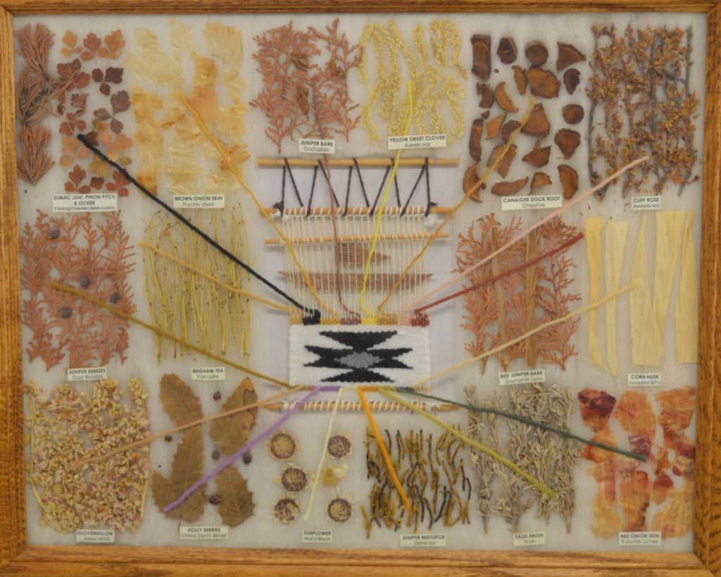 Vintage Native American Navajo Wool Dye Chart, Ca 1980's-1990's, #1579 SOLD
