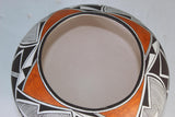 Native American, Vintage Acoma Poly Chrome Bowl, by Emma Lewis (1931-2013), Ca 1980's, #1569