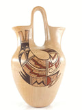 Native American Vintage Hopi Tewa Wedding Vase with Rainbirds, by Dawn Navasie, Ca 1990's, #1548 Sold