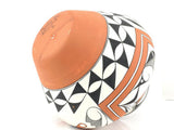 Native American, Vintage Acoma Polychrome Pottery Olla, By Franklin Peters, Ca 1992, #1549