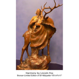 Western Artist, Lincoln Fox, Bronze Sculpture titled, "Harmony" 22/75,  Cast to Order, Limited Edition of 75, #C 1687