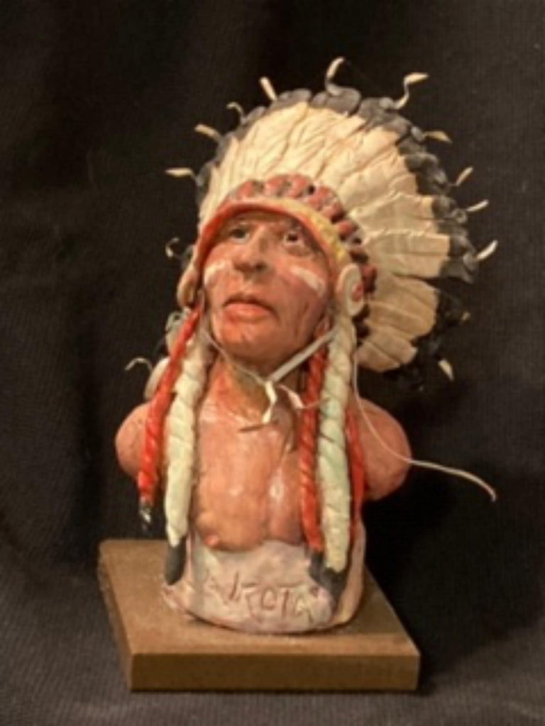 James Regimbal’s, "Rare and Original Clay Models- Lakota Chief" #C 1595