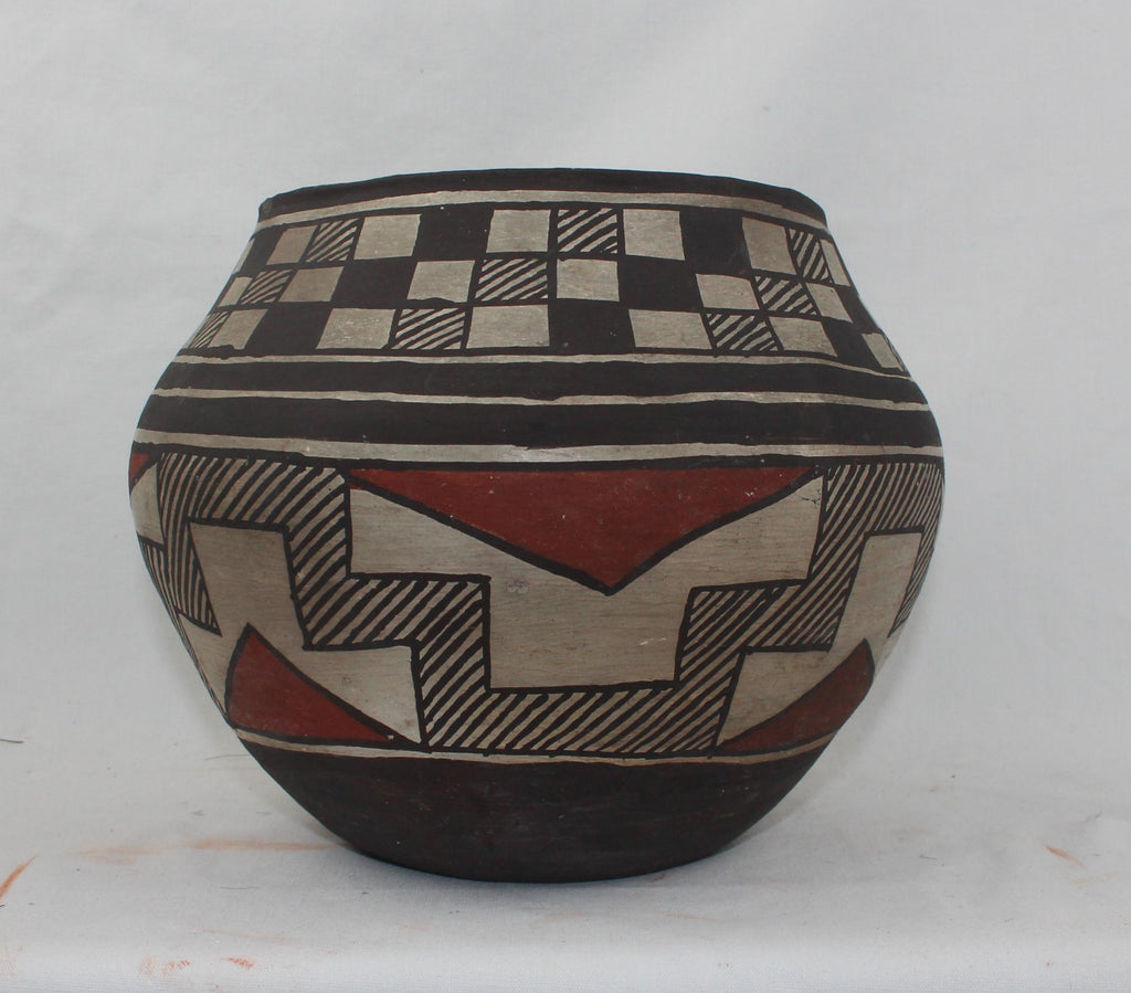 Native America, Historic Laguna Polychrome Pottery Jar, Ca 1890-1920's, #1574
