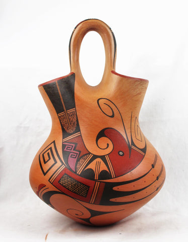 Native American, Extraordinary, Hopi Polychrome Wedding Vase by Stetson Setalla, #1563 Sold