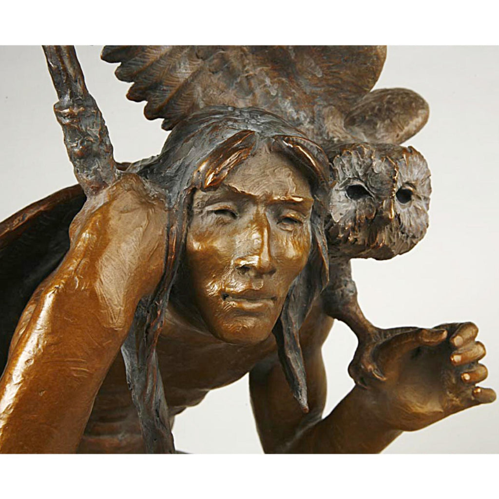 Western Artist, Lincoln Fox, Bronze Sculpture titled, "First Light", Limited Edition of 75, #1686