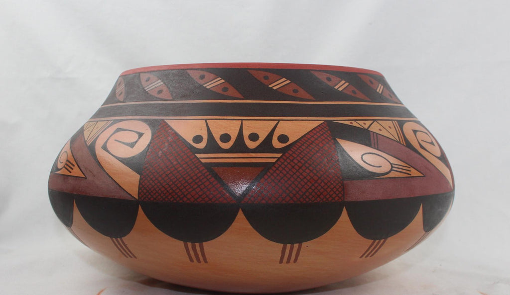 Native American, Extraordinary, Hopi Polychrome Bowl by Stetson Setalla, #1564