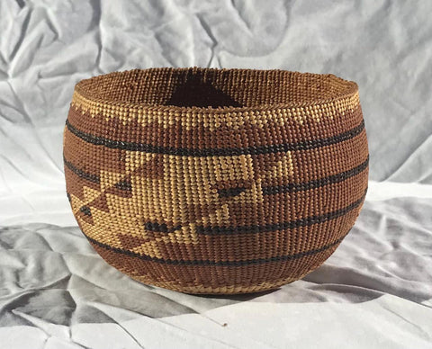 Native American, Historic Hupa Basket, CA 1910, #C1710-SOLD