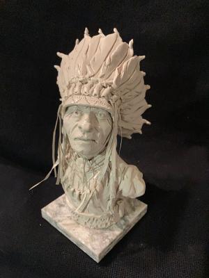 James Regimbal’s, Rare and Original Clay Models- "Flying Hawk-Lakota" #C 1625